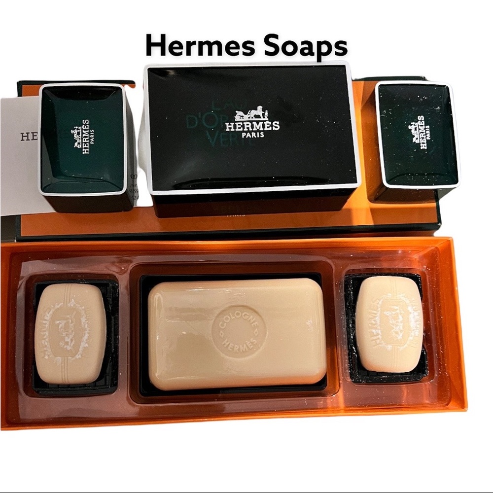 ♦️Hermes set of 3 Soaps